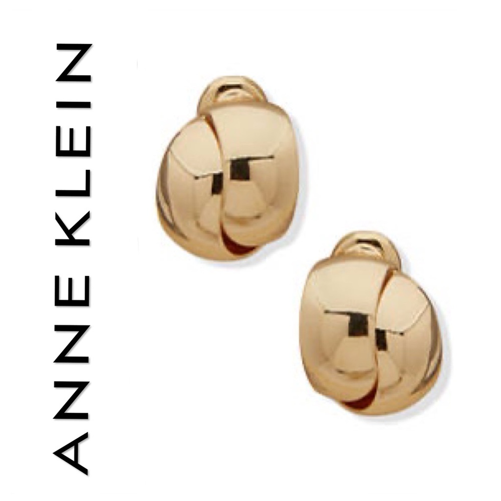 🐘🐘 Anne Klein Gold Plated Clip On Earrings
